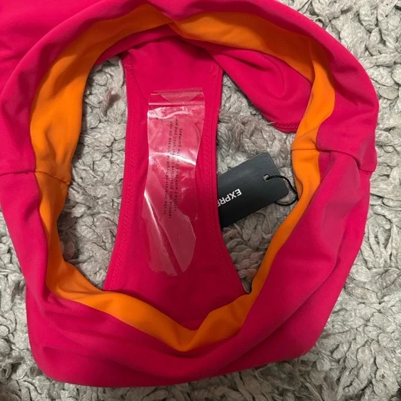 Express Vibrant Pink and Orange Bikini Bottom - Picture 7 of 7